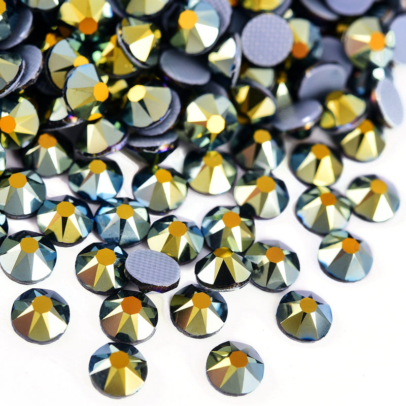 High Quality 2088 Iron on Rhinestones 16 Facets Cuts Hotfix Strass Glass Crystals Rhinestones for Dresses