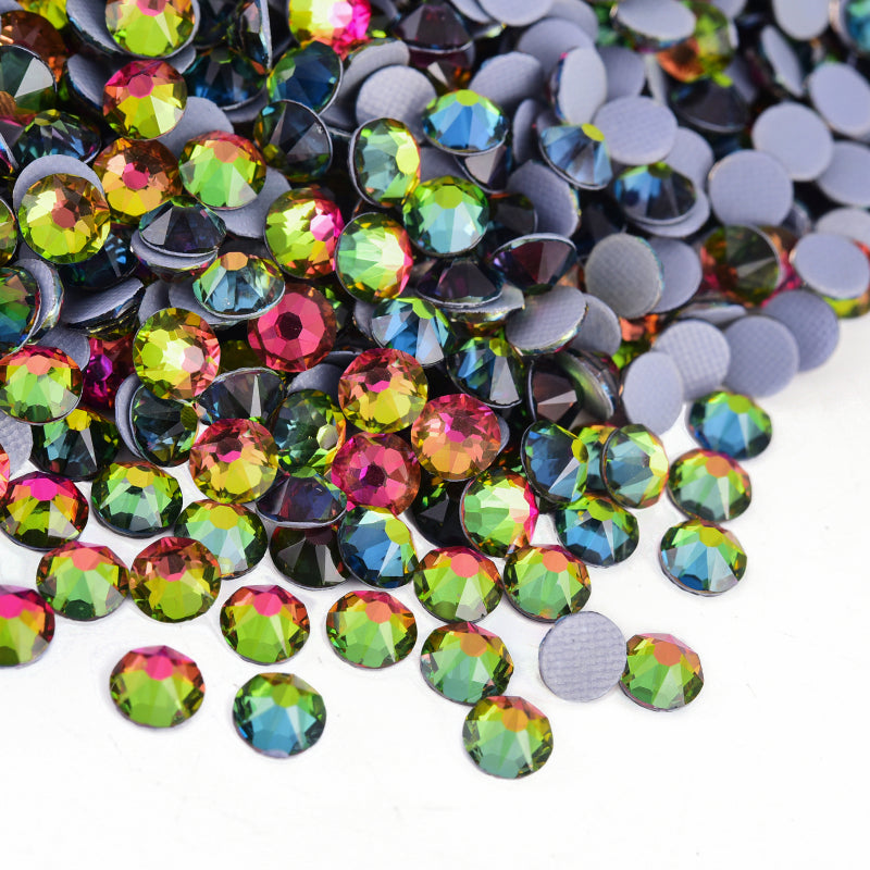 High Quality 2088 Iron on Rhinestones 16 Facets Cuts Hotfix Strass Glass Crystals Rhinestones for Dresses
