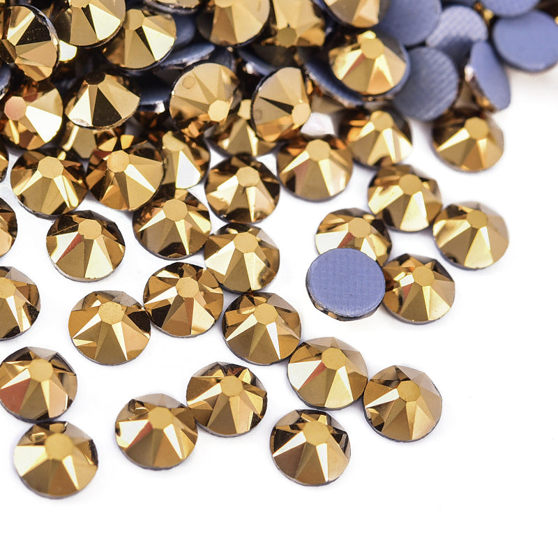 High Quality 2088 Iron on Rhinestones 16 Facets Cuts Hotfix Strass Glass Crystals Rhinestones for Dresses