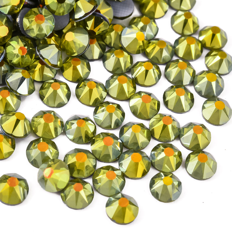 High Quality 2088 Iron on Rhinestones 16 Facets Cuts Hotfix Strass Glass Crystals Rhinestones for Dresses