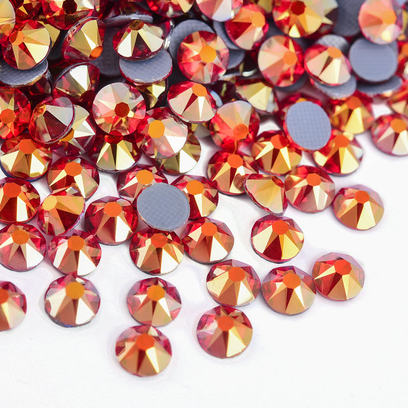 High Quality 2088 Iron on Rhinestones 16 Facets Cuts Hotfix Strass Glass Crystals Rhinestones for Dresses