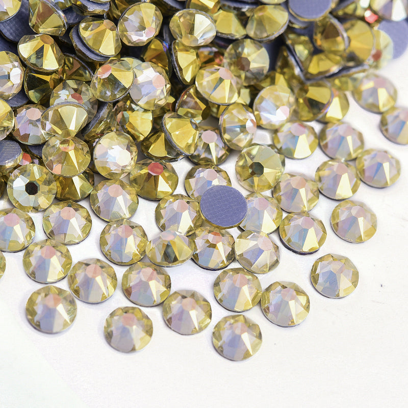 High Quality 2088 Iron on Rhinestones 16 Facets Cuts Hotfix Strass Glass Crystals Rhinestones for Dresses