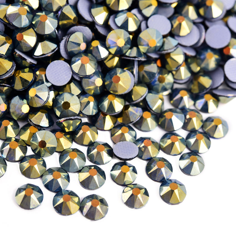 High Quality 2088 Iron on Rhinestones 16 Facets Cuts Hotfix Strass Glass Crystals Rhinestones for Dresses