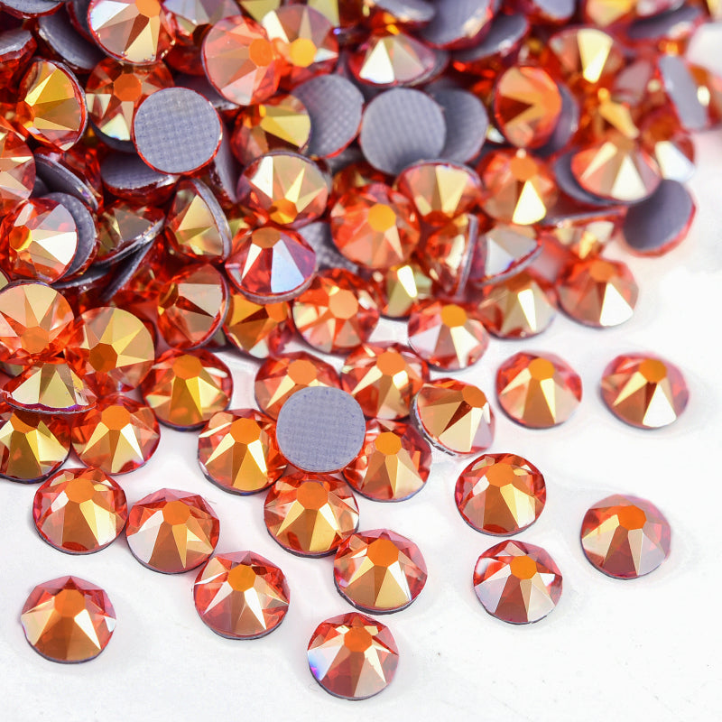High Quality 2088 Iron on Rhinestones 16 Facets Cuts Hotfix Strass Glass Crystals Rhinestones for Dresses