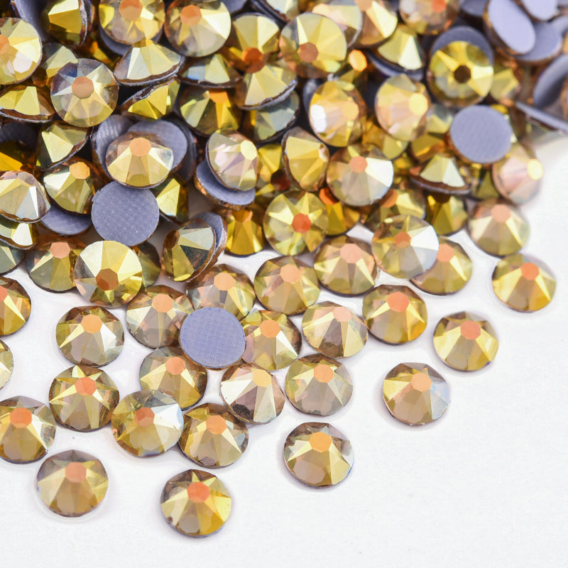 High Quality 2088 Iron on Rhinestones 16 Facets Cuts Hotfix Strass Glass Crystals Rhinestones for Dresses