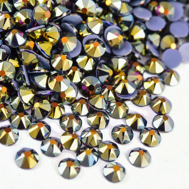 High Quality 2088 Iron on Rhinestones 16 Facets Cuts Hotfix Strass Glass Crystals Rhinestones for Dresses