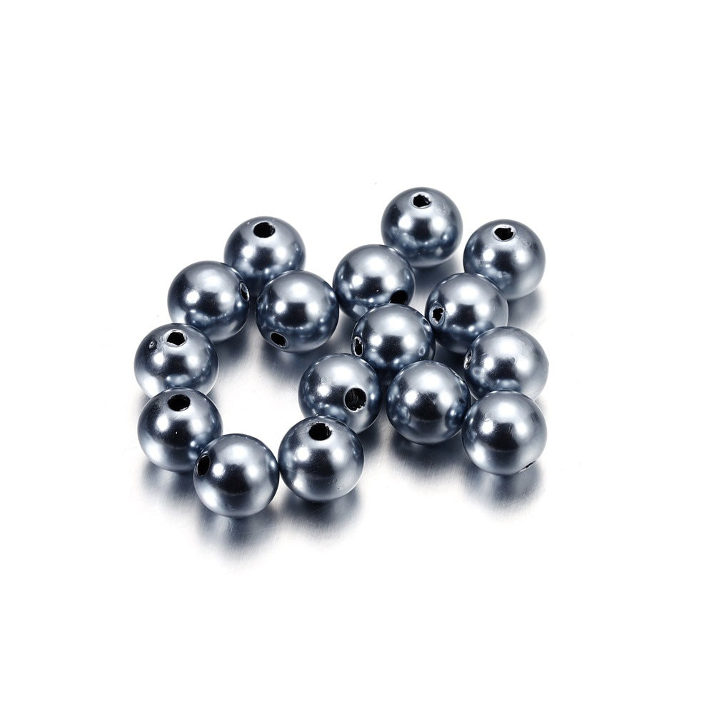 Pearl Beads with Hole, 5 Size Pearls for Crafts, Round Loose Pearl Beads for Jewelry Making, Pearls for Jewelry Making, Decoration, DIY Crafts, Stuffing