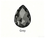 Teardrop Pointed Back Glass Rhinestones for DIY Crafts, Clothing & Bags - Real Silver Plated Base Sew-on Stones for Jewelry & Accessories
