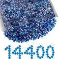 Hotfix Rhinestones Bulk, Hot Fix Rhinestones for Crafts Clothes DIY Decoration, Capri Blue