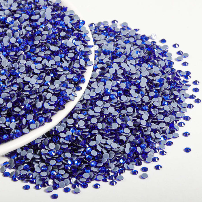 Hotfix Rhinestones Bulk, Hot Fix Rhinestones for Crafts Clothes DIY Decoration, Sapphire