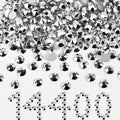 Flatback Rhinestones Bulk, Rhinestones for Nails Crafts Clothes DIY Decoration, Silver Hematite
