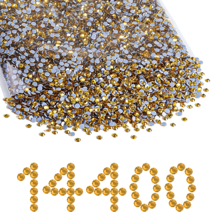 Hotfix Rhinestones Bulk, Hot Fix Rhinestones for Crafts Clothes DIY Decoration, Topaz