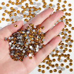 Flatback Rhinestones Bulk, Rhinestones for Nails Crafts Clothes DIY Decoration, Topaz