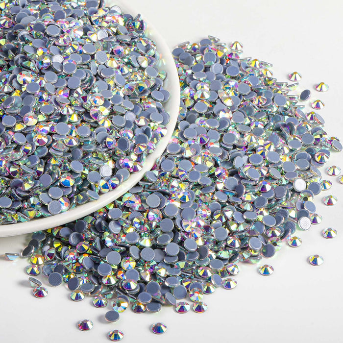 Hotfix Rhinestones Bulk, Hot Fix Rhinestones for Crafts Clothes DIY Decoration, Crystal AB