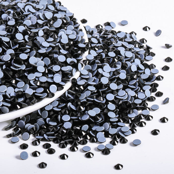 Hotfix Rhinestones Bulk, Hot Fix Rhinestones for Crafts Clothes DIY Decoration, Black