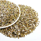 Flatback Rhinestones Bulk, Rhinestones for Nails Crafts Clothes DIY Decoration,Metal Sunlight