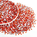Flatback Rhinestones Bulk, Rhinestones for Nails Crafts Clothes DIY Decoration, Orange