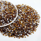 Flatback Rhinestones Bulk, Rhinestones for Nails Crafts Clothes DIY Decoration, Topaz
