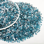 Flatback Rhinestones Bulk, Rhinestones for Nails Crafts Clothes DIY Decoration, Aquamarine