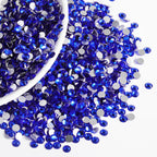 Flatback Rhinestones Bulk,Rhinestones for Nails Crafts Clothes DIY Decoration, Sapphire