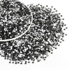 Flatback Rhinestones Bulk, Rhinestones for Nails Crafts Clothes DIY Decoration, Black Diamond