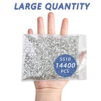 Flatback Rhinestones Bulk, Rhinestones for Nails Crafts Clothes DIY Decoration, Crystal