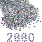 Hotfix Rhinestones Bulk, Hot Fix Rhinestones for Crafts Clothes DIY Decoration, Crystal AB