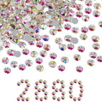 Flatback Rhinestones Bulk, Rhinestones for Nails Crafts Clothes DIY Decoration, Crystal AB