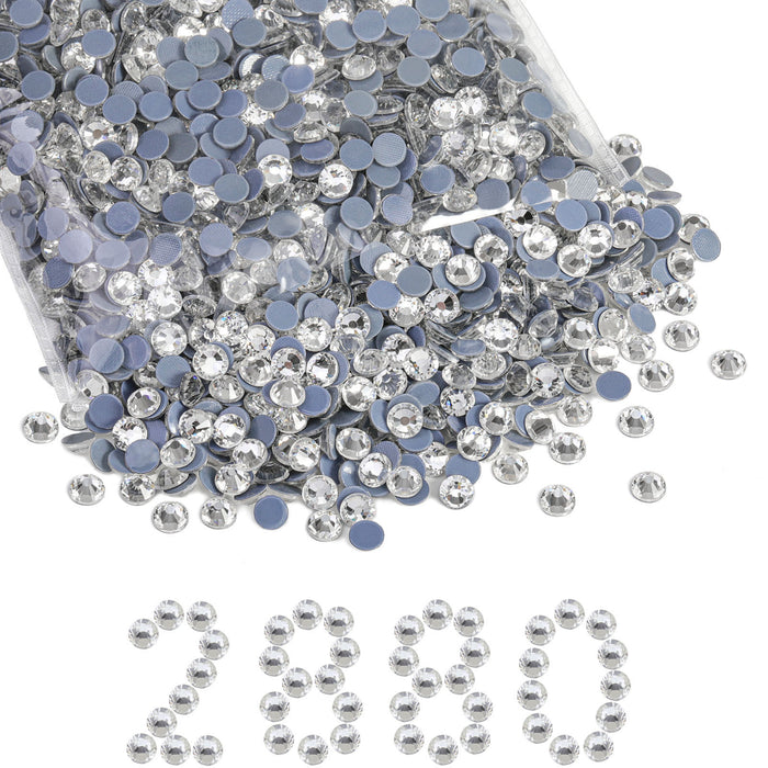 Hotfix Rhinestones Bulk, Hot Fix Rhinestones for Crafts Clothes DIY Decoration, Crystal
