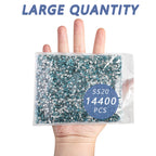 Flatback Rhinestones Bulk, Rhinestones for Nails Crafts Clothes DIY Decoration, Aquamarine