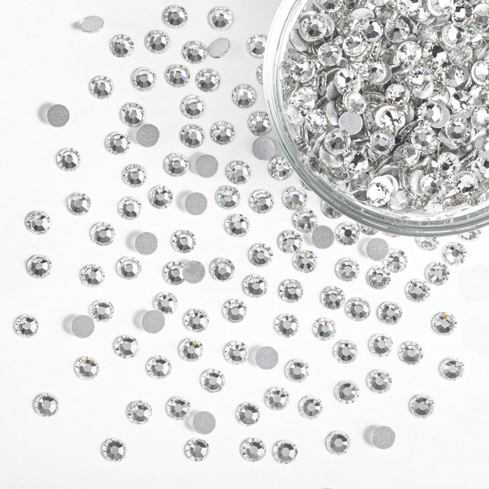Flatback Rhinestones Bulk, Rhinestones for Nails Crafts Clothes DIY Decoration, Crystal