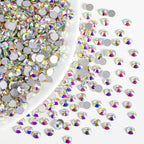 Flatback Rhinestones Bulk, Rhinestones for Nails Crafts Clothes DIY Decoration, Crystal AB