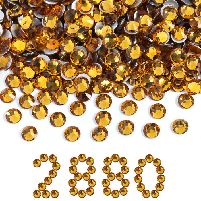 Flatback Rhinestones Bulk, Rhinestones for Nails Crafts Clothes DIY Decoration, Topaz