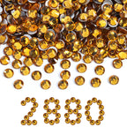 Flatback Rhinestones Bulk, Rhinestones for Nails Crafts Clothes DIY Decoration, Topaz