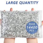 Flatback Rhinestones Bulk, Rhinestones for Nails Crafts Clothes DIY Decoration, Crystal