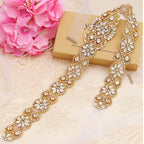 Bridal Rhinestone Belt 834, Elegant Pearl And Crystal Waist Cincher For Wedding Dress, Bride, Prom, Evening Gown Accessories