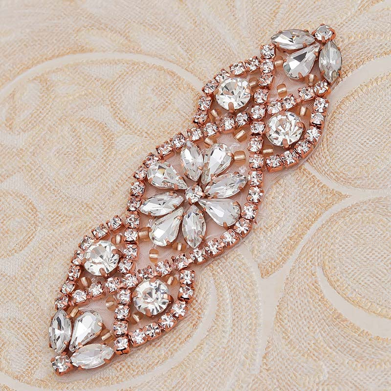 Crystal Rhinestone Appliques for Clothing & Footwear, Hot Fix Adhesive Crystal Patches, Water Diamond Embellishments for Bags, Hair Accessories & Jewelry Decoration