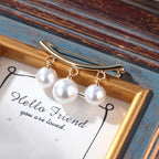 Korea style full pearl swan rhinestone flower brooch pin -women's fashion accessories