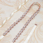 Elegant Rhinestone Waist Cincher 863, Sparkling Crystal Bridal Belt for Wedding Dress, Bride, Maid Photo Shoot Accessories