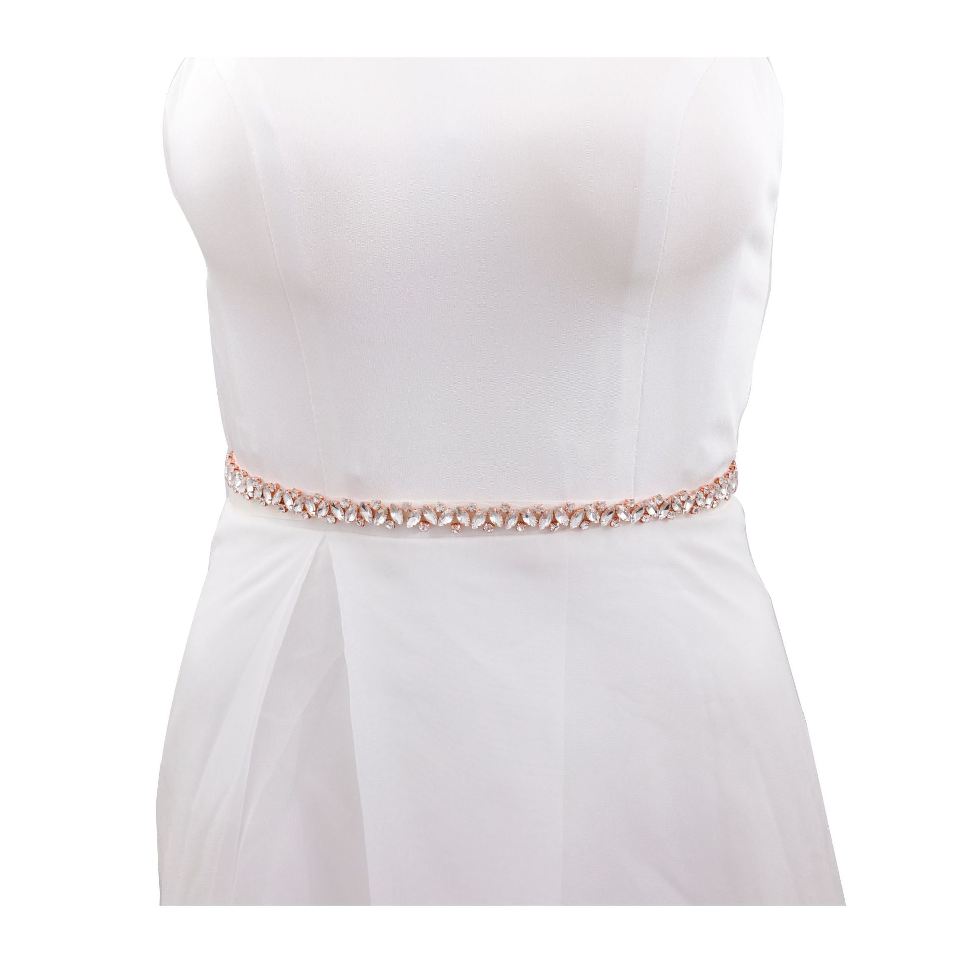 Elegant Rhinestone Waist Cincher 863, Sparkling Crystal Bridal Belt for Wedding Dress, Bride, Maid Photo Shoot Accessories
