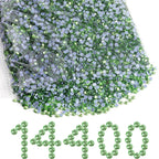 Hotfix Rhinestones Bulk, Hot Fix Rhinestones for Crafts Clothes DIY Decoration, Light Green