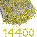 Hotfix Rhinestones Bulk, Hot Fix Rhinestones for Crafts Clothes DIY Decoration, Lemon Yellow