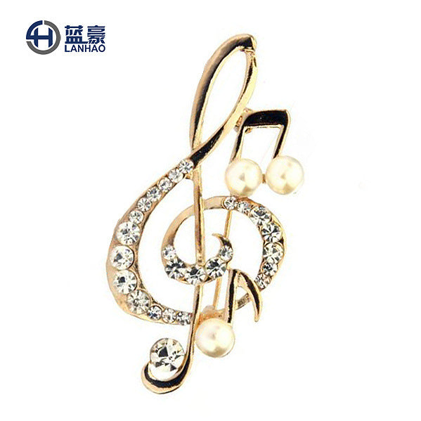 Korea style full pearl swan rhinestone flower brooch pin -women's fashion accessories