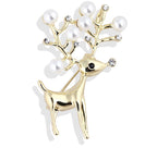 Korea style full pearl swan rhinestone flower brooch pin -women's fashion accessories