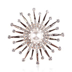 Korea style full pearl swan rhinestone flower brooch pin -women's fashion accessories