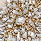 Self-Adhesive Rhinestone Appliques, 849 Glass Crystal & Pearl Designs for Dancewear, Bridal Belts, Dress Decoration (1-Pack)