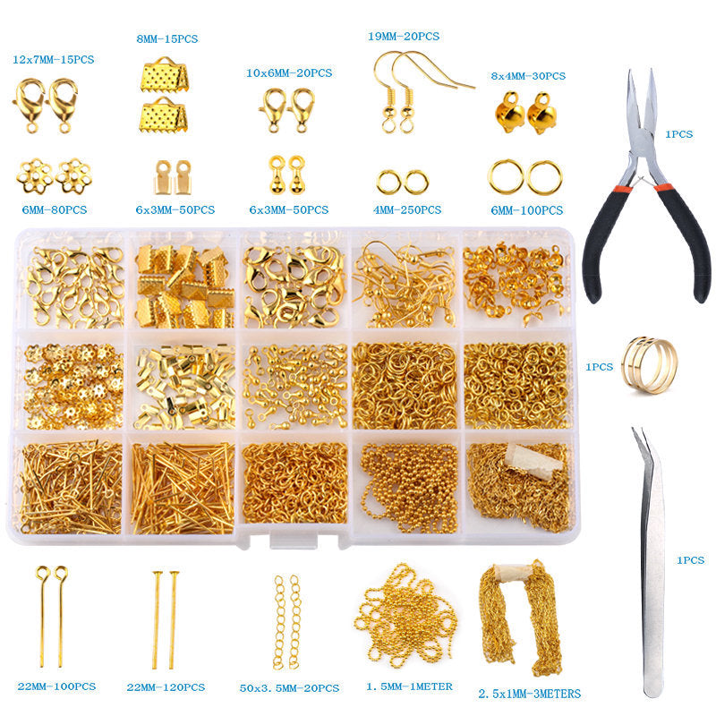 Best-Selling Jewelry Making Kit Set - Metal Accessories & DIY Material Tool Pack
