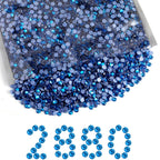 Hotfix Rhinestones Bulk, Hot Fix Rhinestones for Crafts Clothes DIY Decoration, Capri Blue