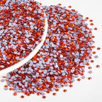 Hotfix Rhinestones Bulk, Hot Fix Rhinestones for Crafts Clothes DIY Decoration, Orange