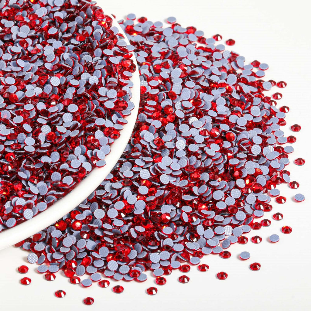 Hotfix Rhinestones Bulk, Hot Fix Rhinestones for Crafts Clothes DIY Decoration, Light Siam